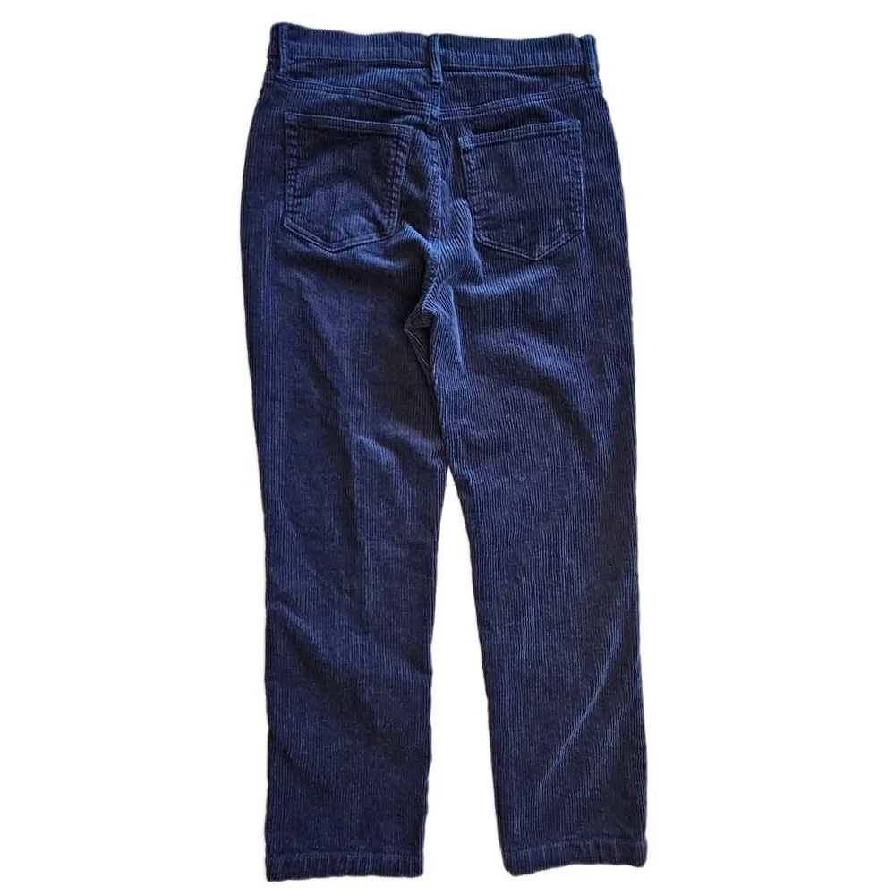 LOFT Women's Navy Syraight Corduroy Pants - Picture 6 of 12